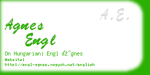 agnes engl business card